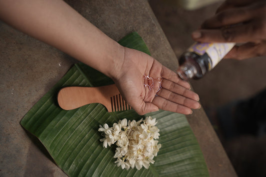 Ayurvedic Hair Oil Application: A Traditional Practice for Hair Growth, Dandruff and Better Sleep