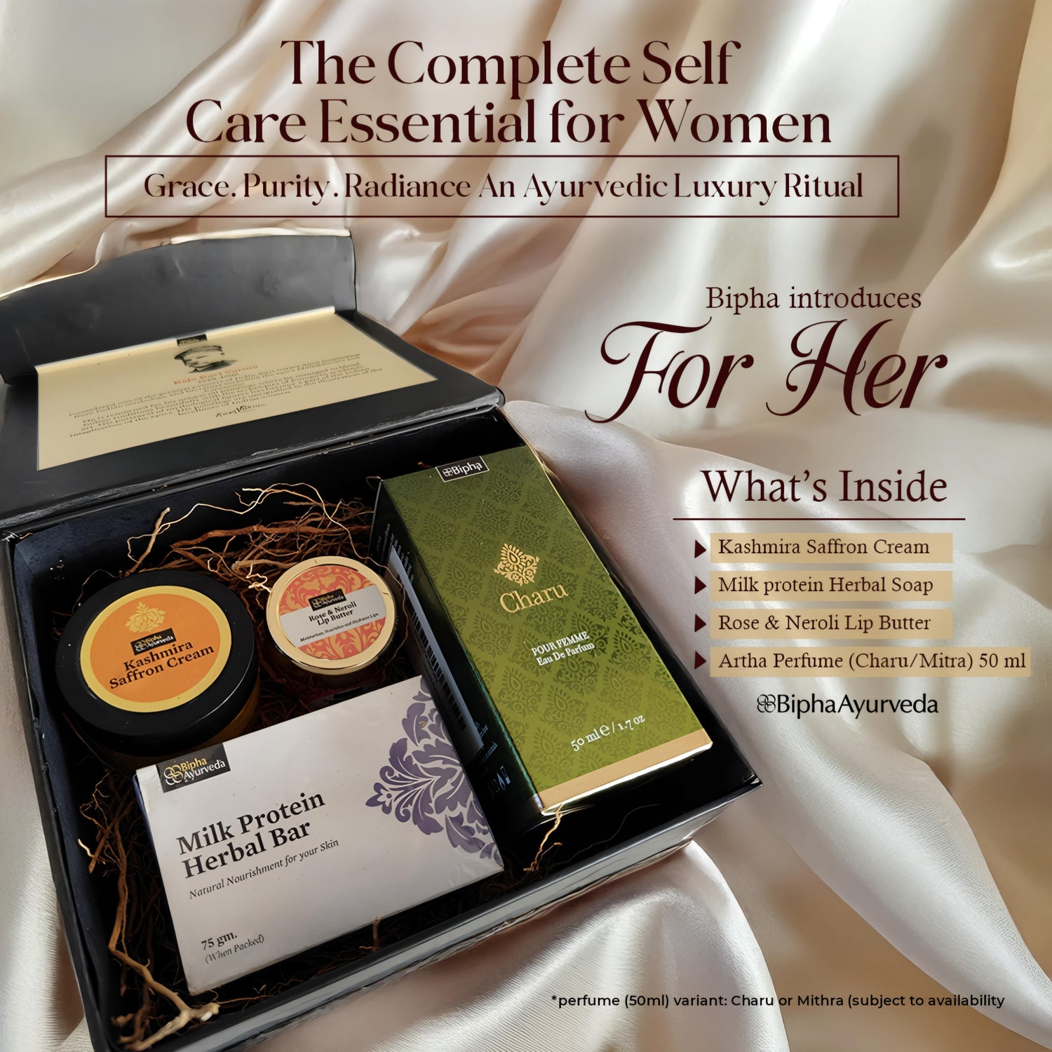 "For Her" – Luxurious 4-Product Self-Care Gift Set For Women