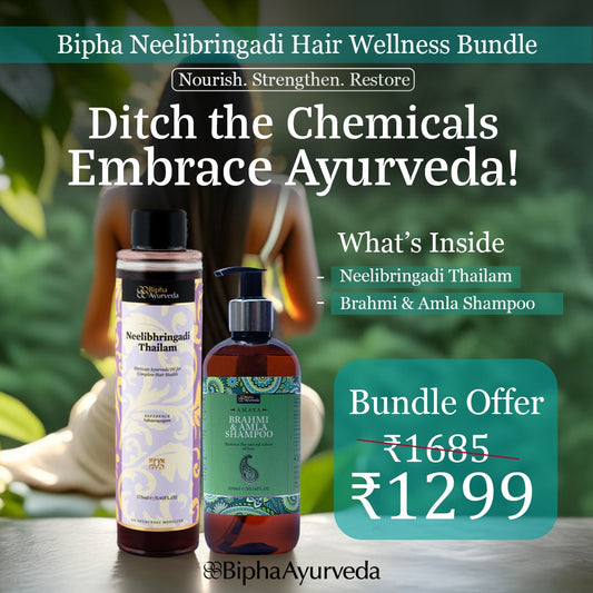 Neelibringadi Hair Wellness Bundle –  Care for Strong, Healthy Hair 2 Products