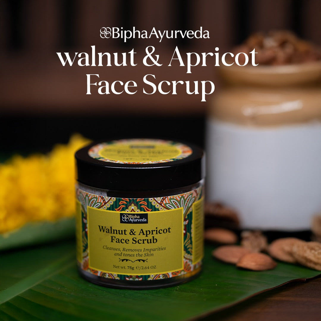 Walnut & Apricot Face Scrub-Removes Impurities & Tones the Skin 75 gm