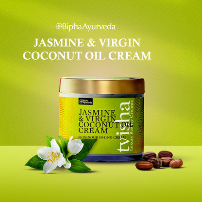 Tvisha - Jasmine & Virgin Coconut Oil Cream-Skin Nourishing Cream 75 gm