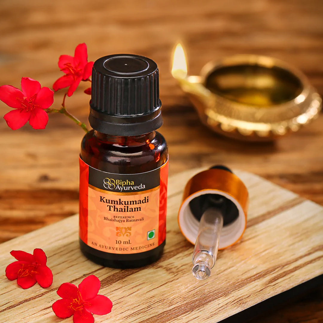 Kumkumadi Thailam-Ayurvedic Beauty Serum for Radiant Skin.Made from Pure concentrated Kashmir saffron & other exotic herbs to enhance skin tone-10 ml