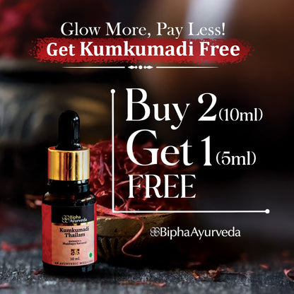 Kumkumadi Thailam-Ayurvedic Beauty Serum for Radiant Skin.Made from Pure concentrated Kashmir saffron & other exotic herbs to enhance skin tone-10 ml