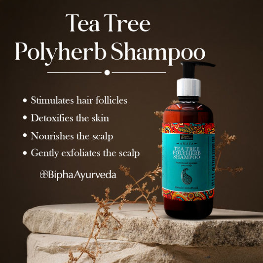 Tea Tree Polyherb Shampoo  - Protects and hydrates your scalp 300 ml