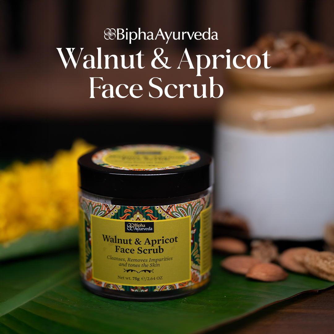 Walnut & Apricot Face Scrub-Removes Impurities & Tones the Skin 75 gm