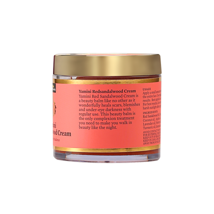 Yamini Redsandalwood Night Cream for Flawless Youthful Skin enriched with Natural Butters, Essential oils and Pure Active Herbs 75 gm