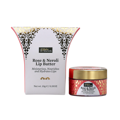 Rose & Neroli Lip Butter - Moisturizes, Nourishes and Hydrates Lips 10 gm