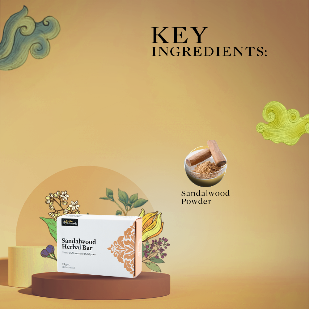 Sandalwood Herbal Bar - Gentle and Luxurious Indulgence