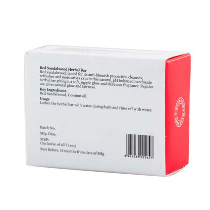 Ingredients and Usage Red Sandalwood Herbal Bar